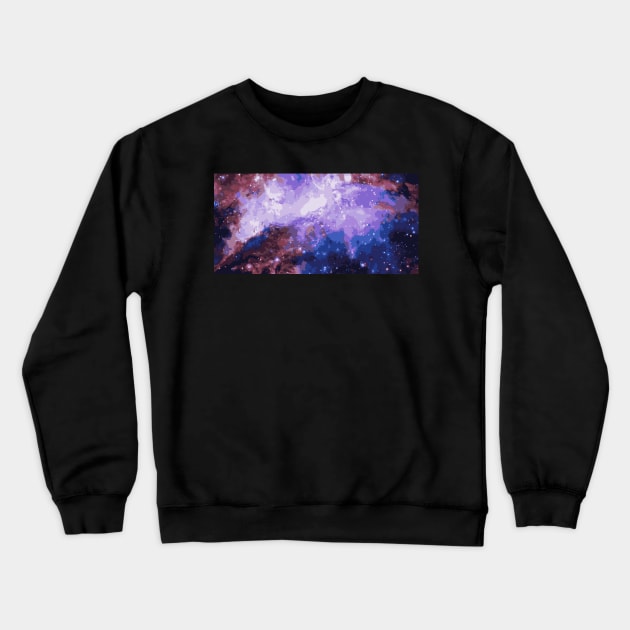 allover-Galaxy Crewneck Sweatshirt by Alazar4